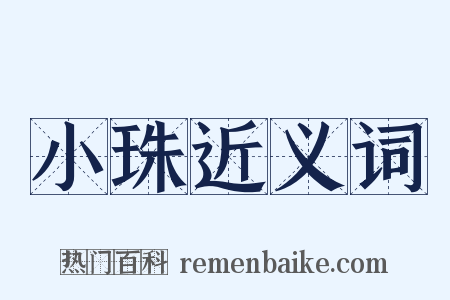 小珠近义词是什么意思的图片